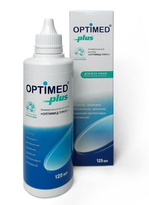 Р-р для контактных линз Optimed plus, 125мл