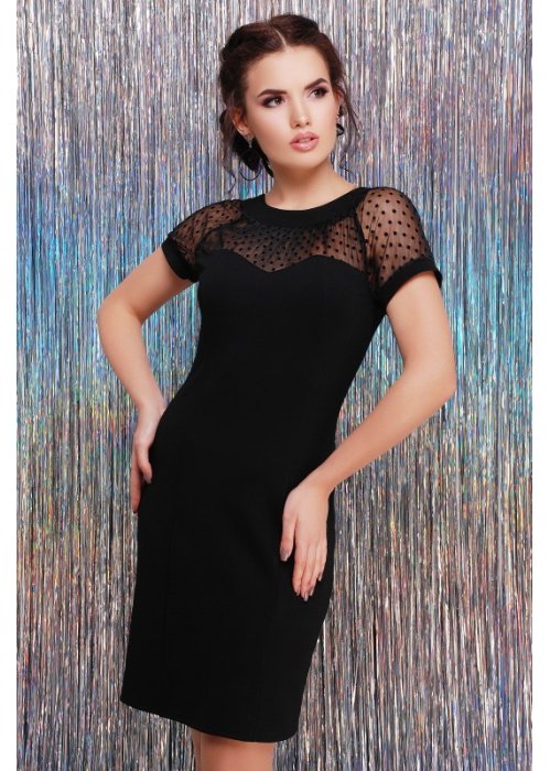 Платье N7046-1 цвет: Черный