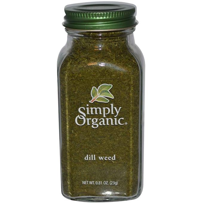 Simply Organic, Укроп, 0,81 унции (23 г)