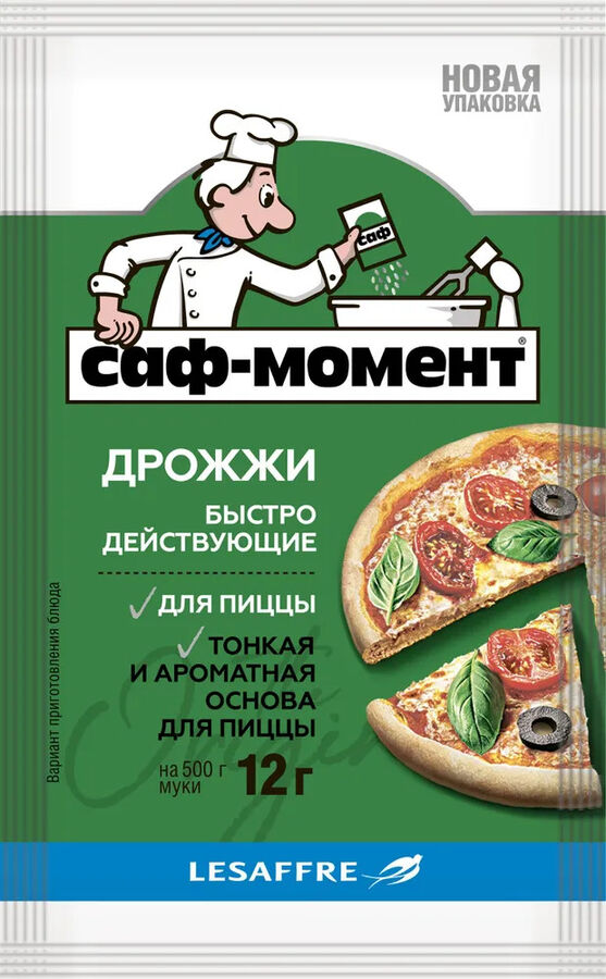 Lesaffre Russia Дрожжи &quot;Саф-Момент&quot; х/п сухие  для пиццы, 12г.