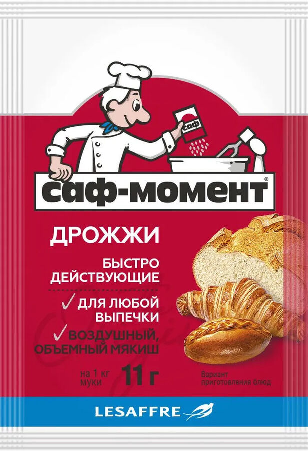 Lesaffre Russia Дрожжи &quot;Саф-Момент&quot; х/п сухие быстродействующие, 11г.