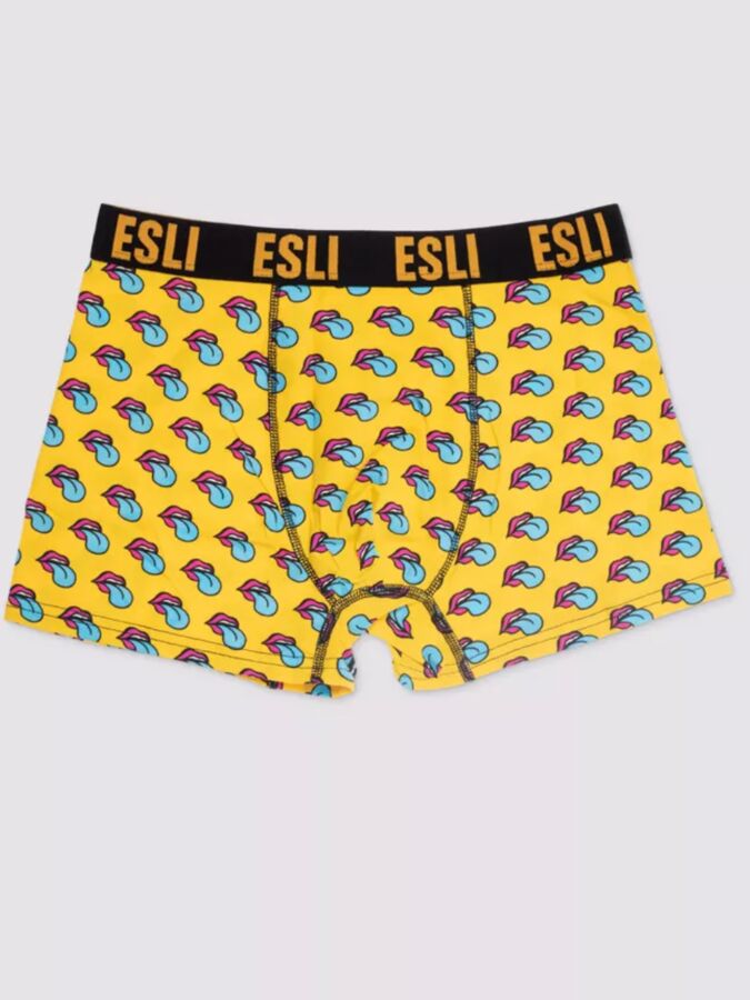 ESLI MS001 трусы мужские+носки мужские желтые