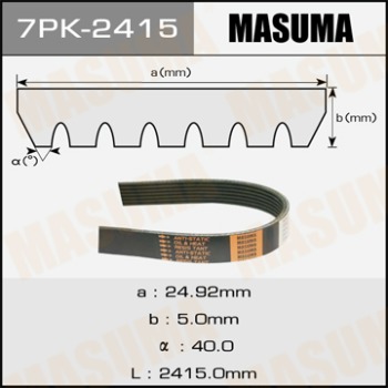 Ремень ручейковый MASUMA 7PK-2415 7PK-2415