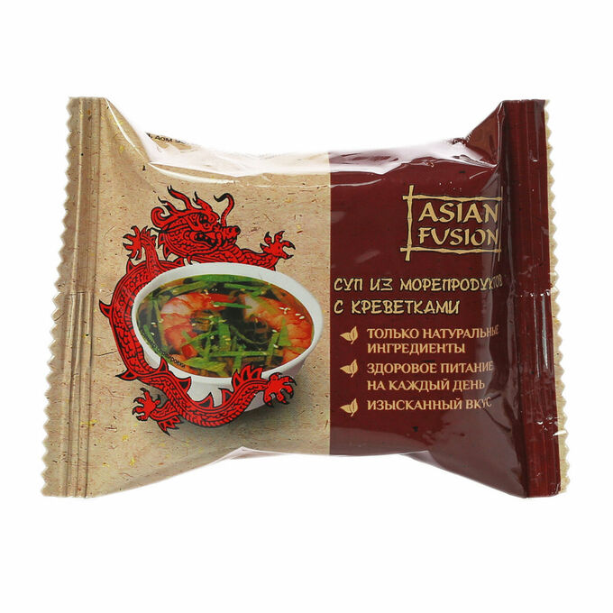 ASIAN FUSION Суп ASIANFUSION из морепродуктов с кревет 12 гр