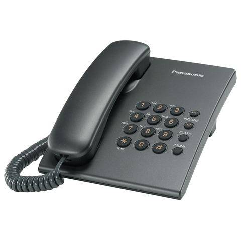Телефон PANASONIC KX-TS2350RUT, титан, повторный набор, тона