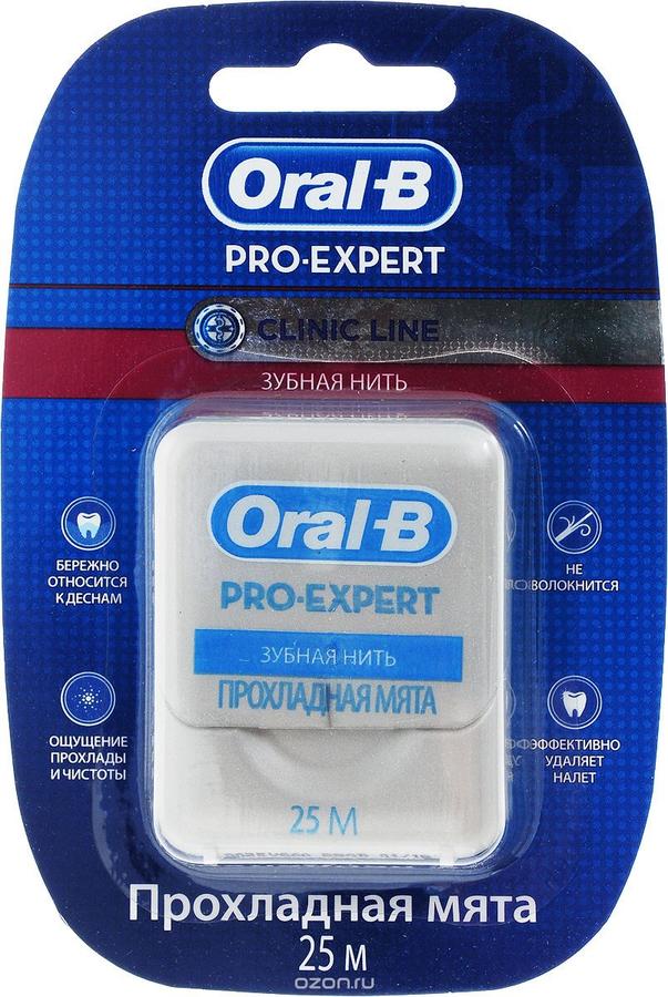 ORAL_B Зубная нить Pro-Expert Clinic Line Прохладная мята 25м