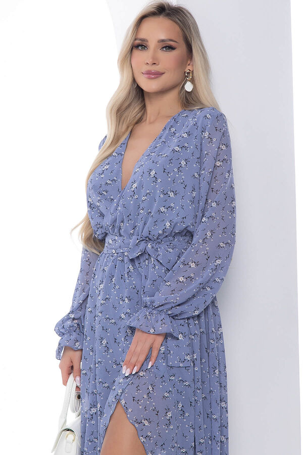 LT Collection Платье &quot;Весеннее настроение&quot; (голубое) П10180