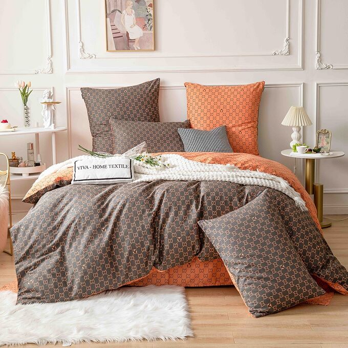 Viva home textile Комплект постельного белья Сатин 100% хлопок C544