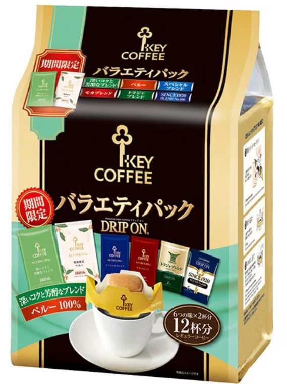 KEY COFFEE Drip On Premium - набор кофе из 12 дрип пакетиков