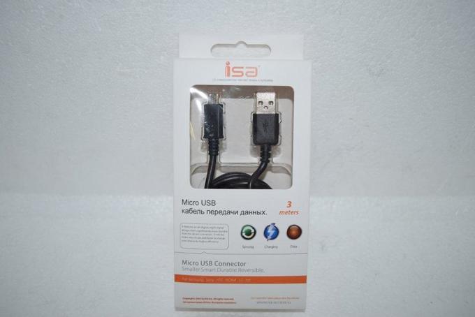 Кабель USB Micro USB ISA 3м
