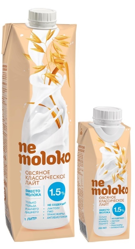Напиток Nemoloko 1л овсяный классический лайт с минералом и витамином Б2 1х12