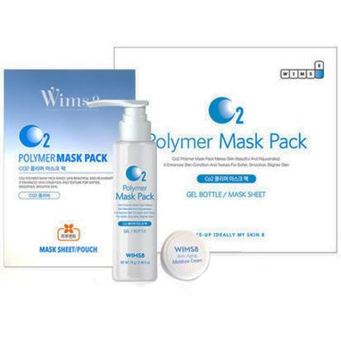 KR/ WIMS8 Polymer Mask Pack CO2 Карбокситерапия лица (Туба с гелем + 5 маска)