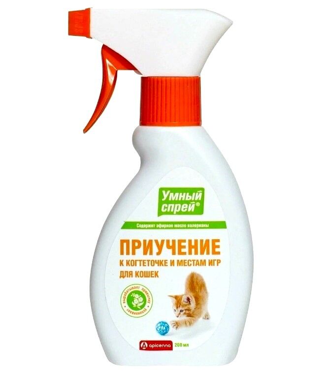 АВЗ Apicenna Умный спрей Приучение кошек к когтеточке и местам для игр 200 мл