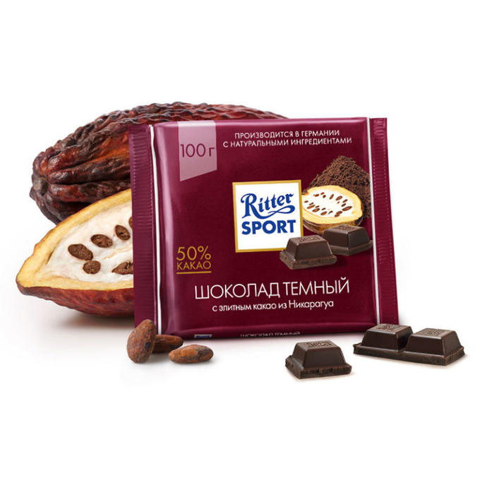 Шоколад Ritter Sport элитный Горький