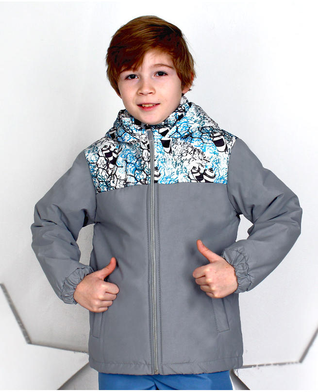Куртка для мальчика на осень-весну Цвет: серый во Владивостоке