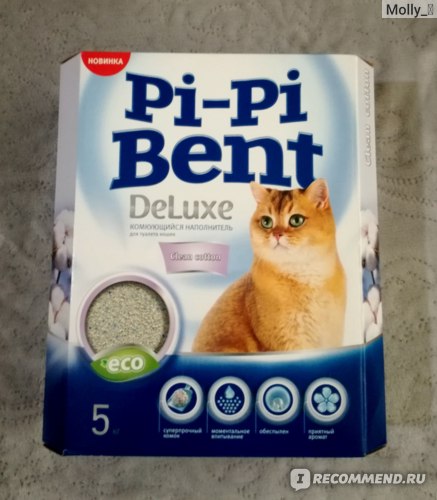 Pi-Pi Bent DeLuxe Clean Cotton
(Пи-Пи Бент Делюкс Чистый хлопок), 5кг
