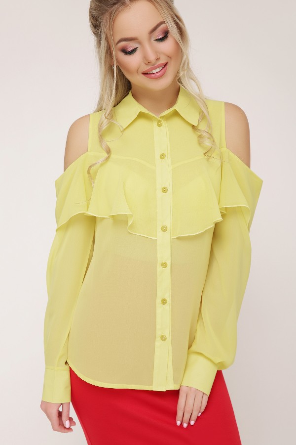 Желтая блуза