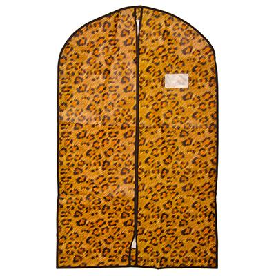 Чехол для одежды с рисунком леопард, спанбонд, 60x100см