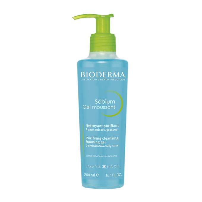 BIODERMA БИОДЕРМА СЕБИУМ Мусс-гель очищающий помпа 200мл