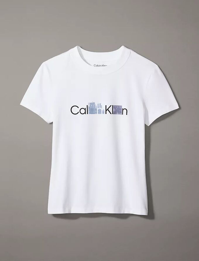 Белая футболка calvin klein