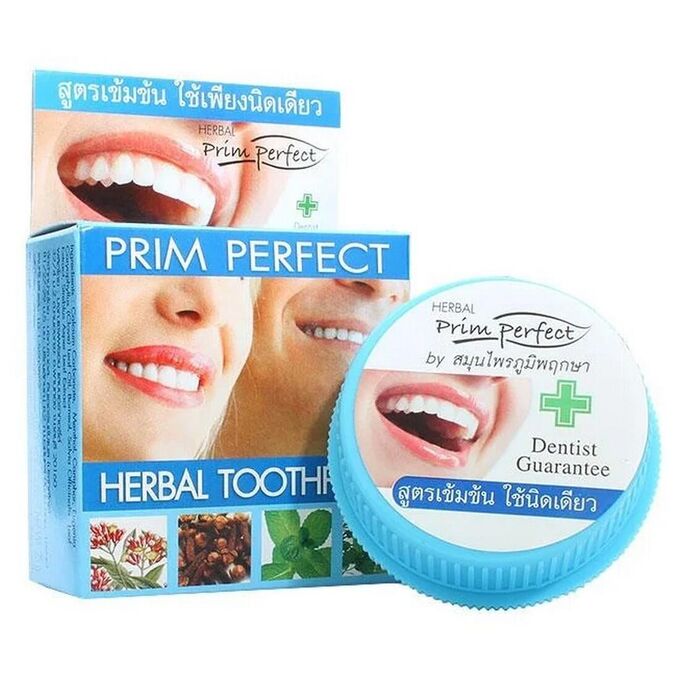Prim Perfect Зубная паста отбеливающая травяная Herbal Toothpaste, 25 г