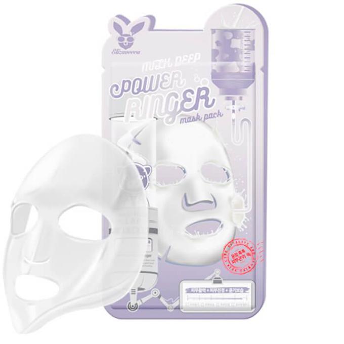 Elizavecca] Тканевая маска д/лица с Молоком MILK DEEP POWER Ringer mask