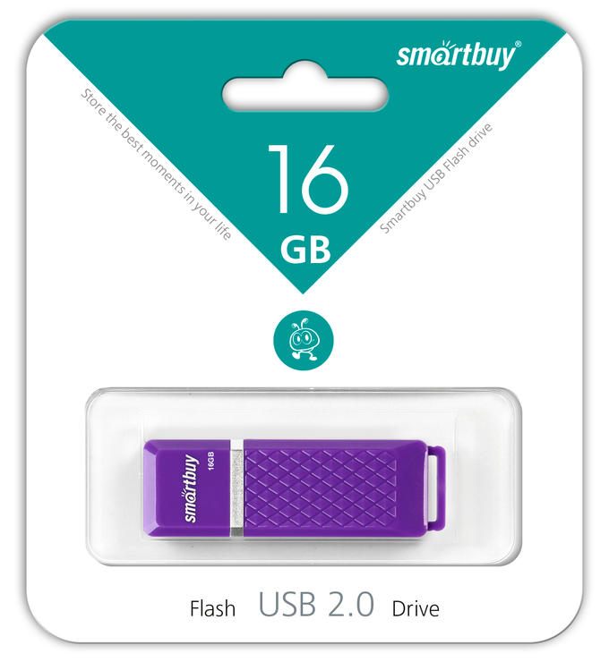 Smartbuy Флешка USB 16GB Quartz series Violet (SB16GBQZ-V)