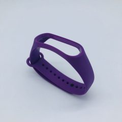 Браслет силиконовый сиреневый для фитнес-браслета (mi band 3 и для браслета с цветным дисплеем)
