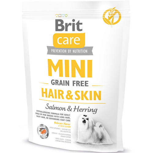 Brit Care Mini Hair&amp;Skin д/соб мини-пород д/шерсти беззерновой 2кг