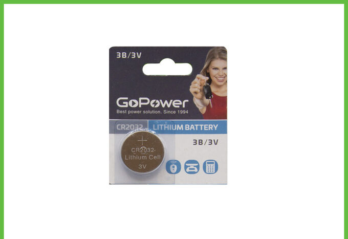 GP Батарейка GoPower CR2016 BL1 Lithium 3V