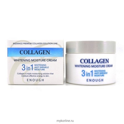 Enough Collagen Whitening Moisture Cream  Увлажняющий крем с коллагеном и отбеливающим эффектом 50мл