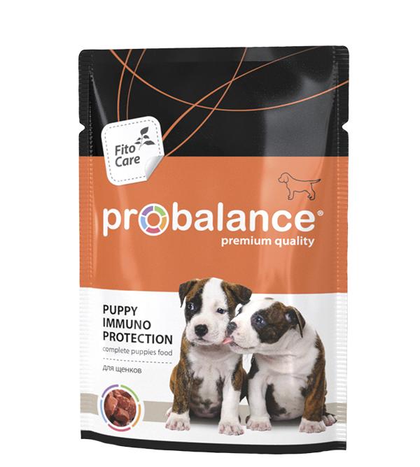 ProBalance Корм консервированный PUPPY  Immuno Protection для щенков, пауч100гр 1/25