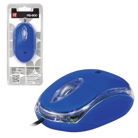 Мышь проводная DEFENDER MS-900, USB, 2 кнопки + 1 колесо-кно