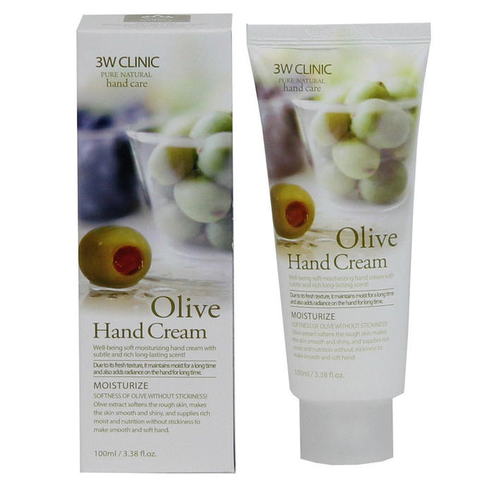 3W CLINIC Крем для рук Moisrurzing Hand Cream [Olive], 100 мл