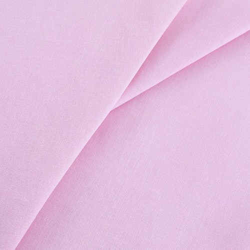 Ткань бязь гладкокрашеная 120 гр/м2 150 см цвет розовый