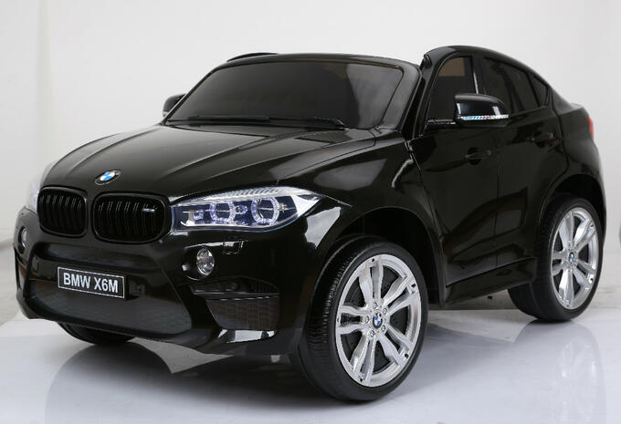 Машина на аккумуляторе для катания детей BMW X6M JJ2168 (черный)