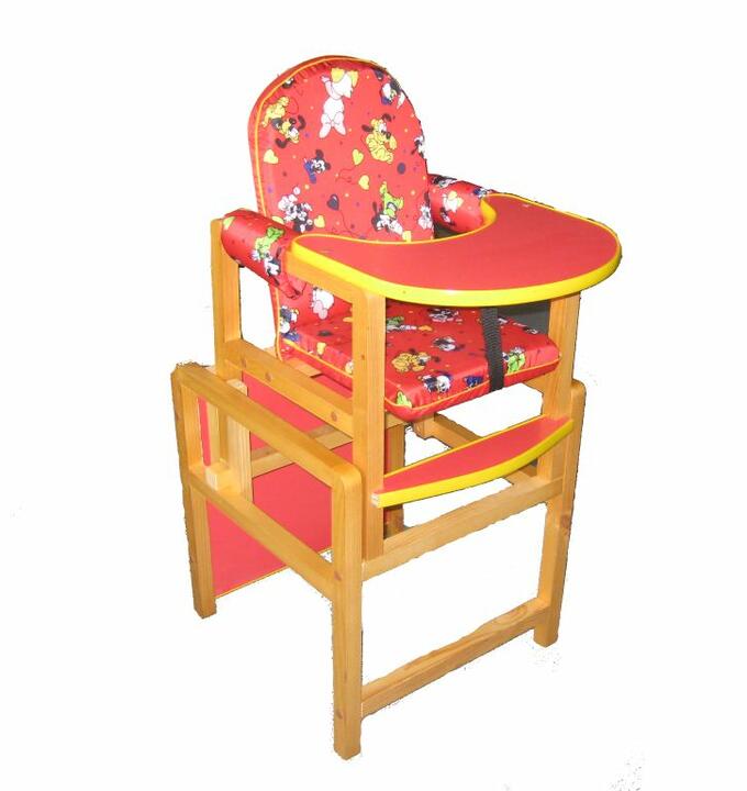 Стол-стул для кормления &quot;Ксения&quot; (красный, СТД0405)