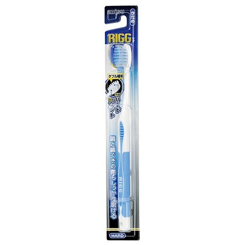 EBISU КОМПАКТНАЯ 4-х рядная зубная щётка с ПЛОСКИМ срезом щетинок с ПРОРЕЗИНЕННОЙ ручкой (Жёсткая) 360