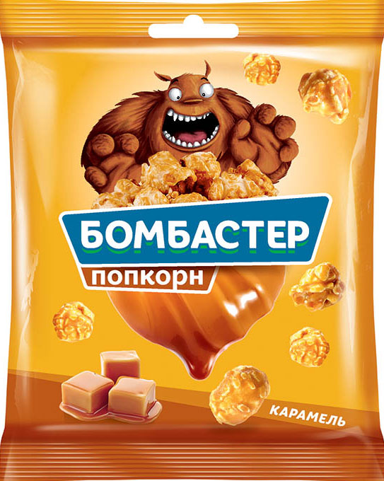 Яшкино Попкорн Бомбастер 50г/46 Карамель