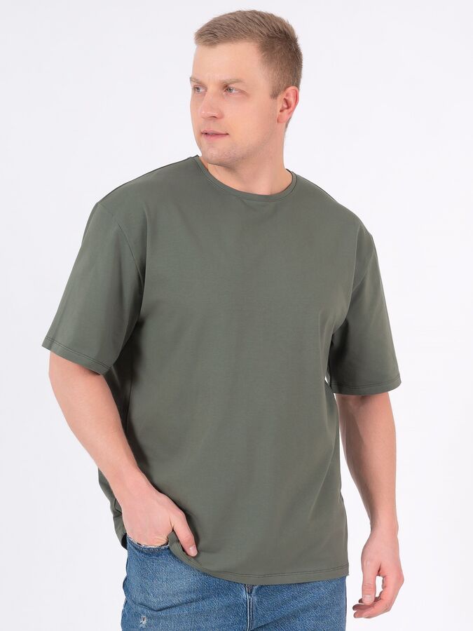 URBAN STYLE Футболка мужская оверсайз 1153-013хаки