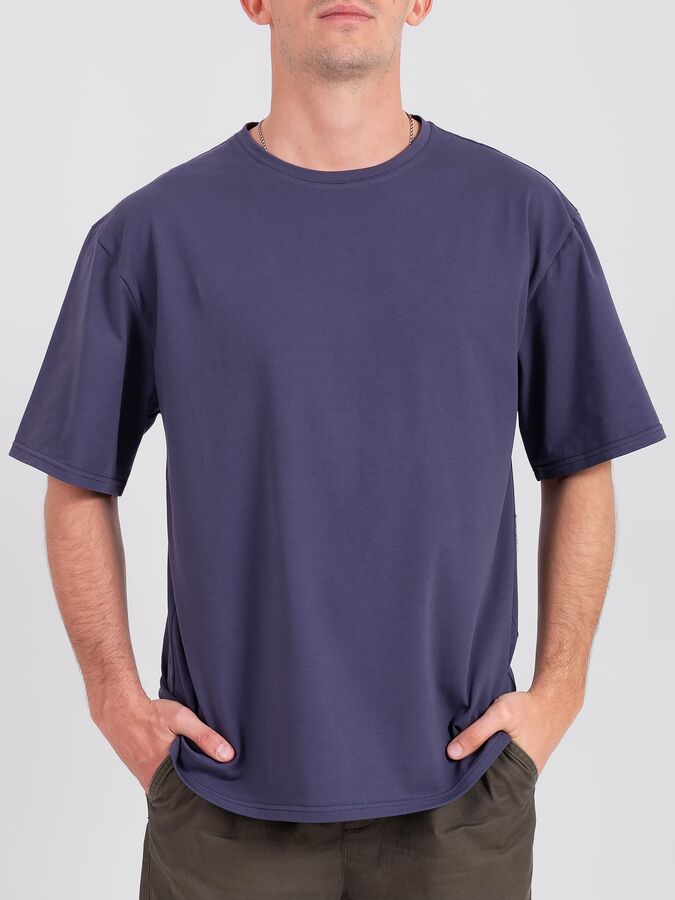 URBAN STYLE Футболка мужская оверсайз серая 1153-013
