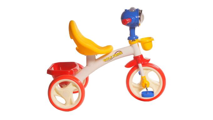 Детский 3-х колесный велосипед -989  (1/4) (красно/синие/желтый)