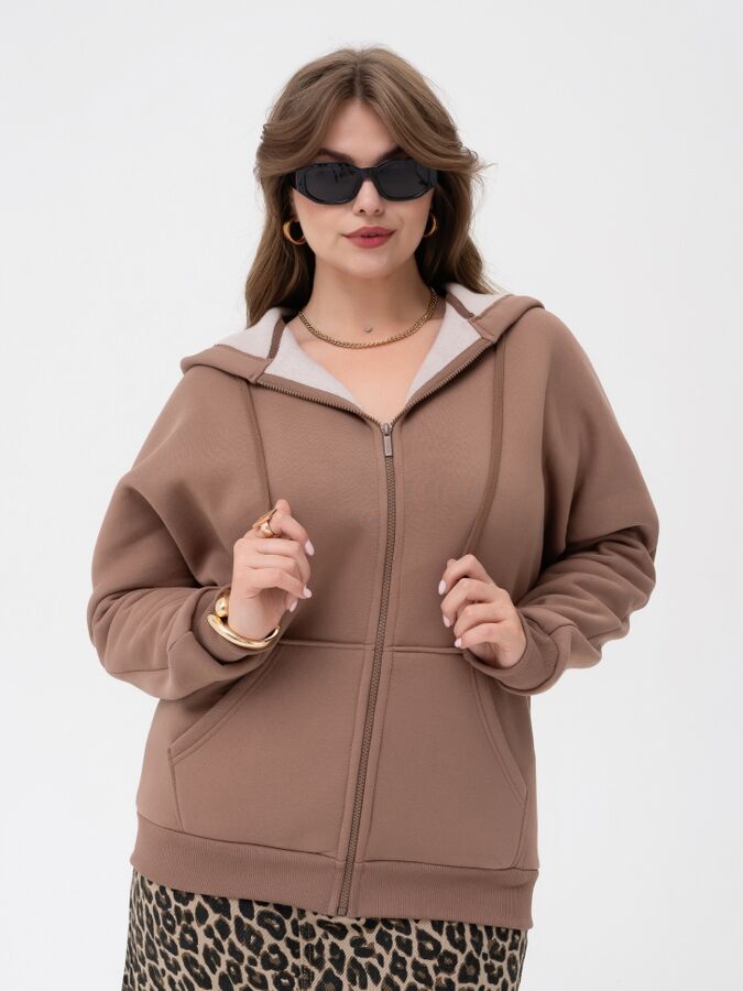 Binita Толстовка жен.арт.286-32,кофейная