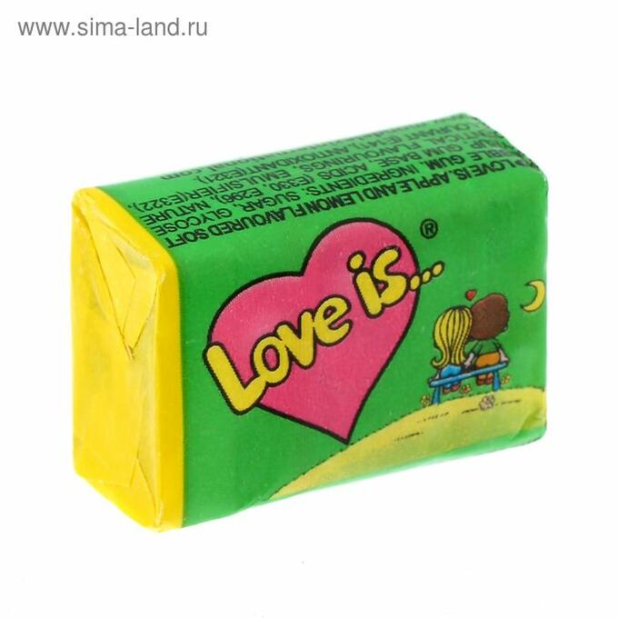 Жевательная резинка Love is зеленая 2013 (gums-299)