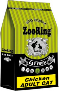 ZR ADULT CAT Chicken 10кг. суперпремиум с пробиотиком для взрослых кошек.