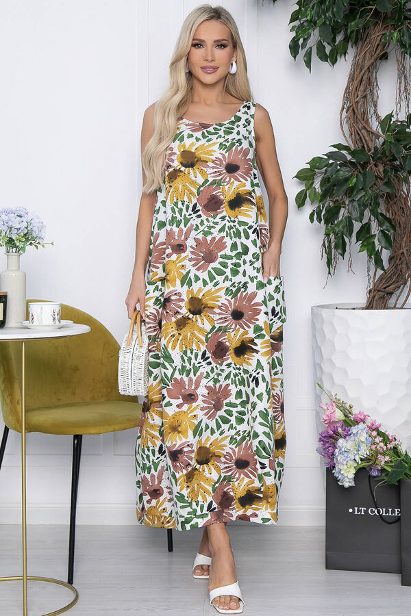 LT Collection Сарафан В стиле бохо (цветы) П10629
