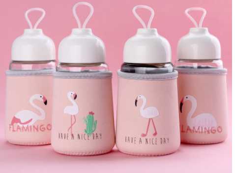 Бутылка для воды Фламинго