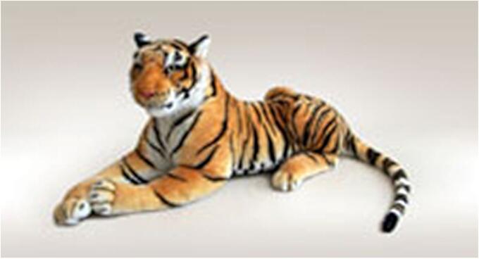 Игрушки мягконабивные - Тигр коричневый TR108L (д.108см) (1/6) 800532