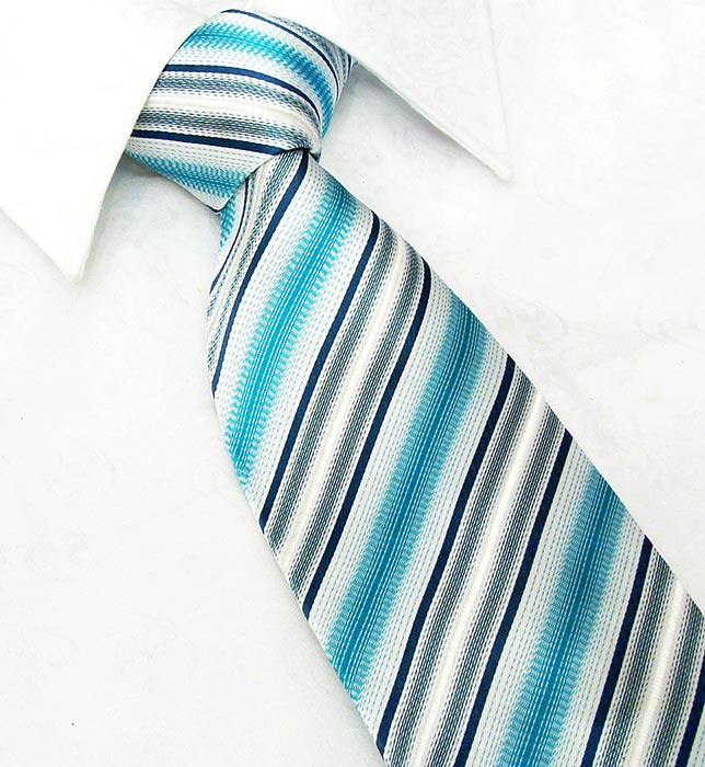 Шелковый мужской галстук в полоску из коллекции VIA ROMA