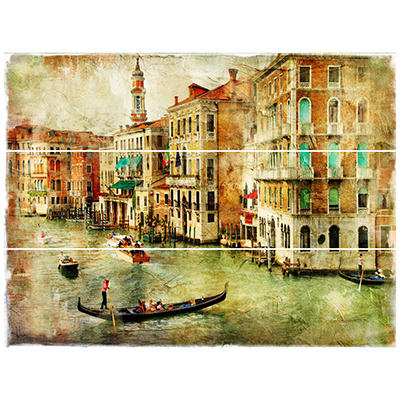 Картина на досках 30х40см &quot;Венеция-Бруно&quot;, сосна (Россия)